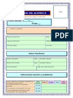 Ficha Alumno - Primera Tutoria