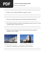 Ficha de revisões de Estudo do Meio