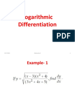 Logarithmic Diffrentialtion