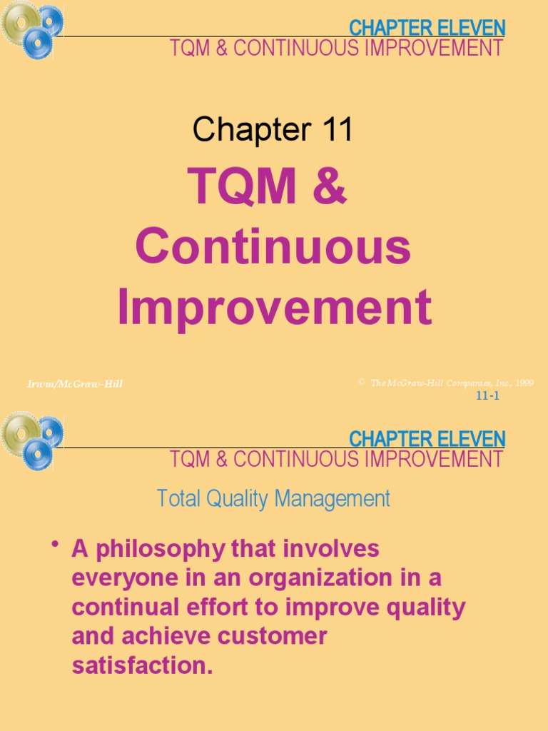 TQM & Continuous Improvement | PDF | Quality Management | Business Process