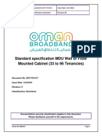 SPC-FXI-017 OBC Standard Specification MDU Wall or Floor Mounted Cabinet (33 To 96 Tenancies)