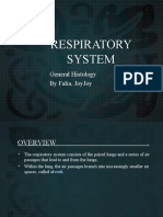 Respiratory System: General Histology by Falia, Joyjoy