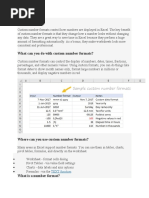 Excel Number Format