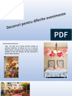 Decoruri Pentru Diferite Evenimente