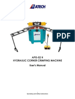 APIS-02 H Hydraulic Corner Crimping Machine User's Manual: Operating and Safety Instructions