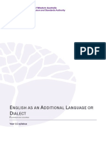 English As An Additional Language Dialect Y11 Syllabus Foundation 2020 GD