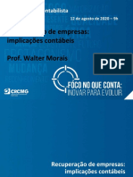 Recuperação de empresas: implicações contábeis