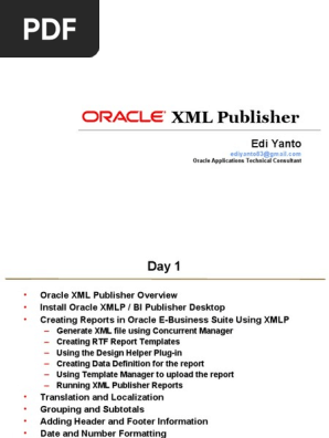 Oracle XML Publisher