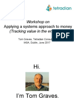 Workshop On (Tracking Value in The Enterprise) : Applying A Systems Approach To Money