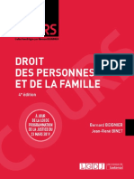 Sujet - Droit Des Personnes Et de La Famille