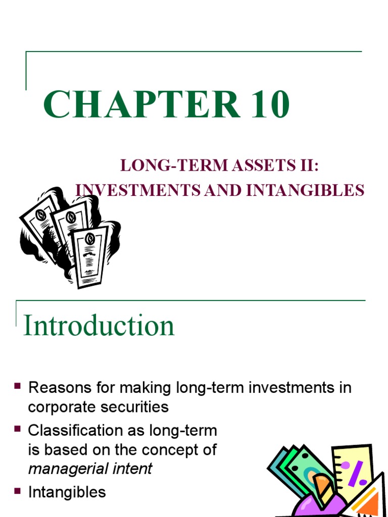 LongTerm Assets Ii Investments and Intangibles PDF Goodwill