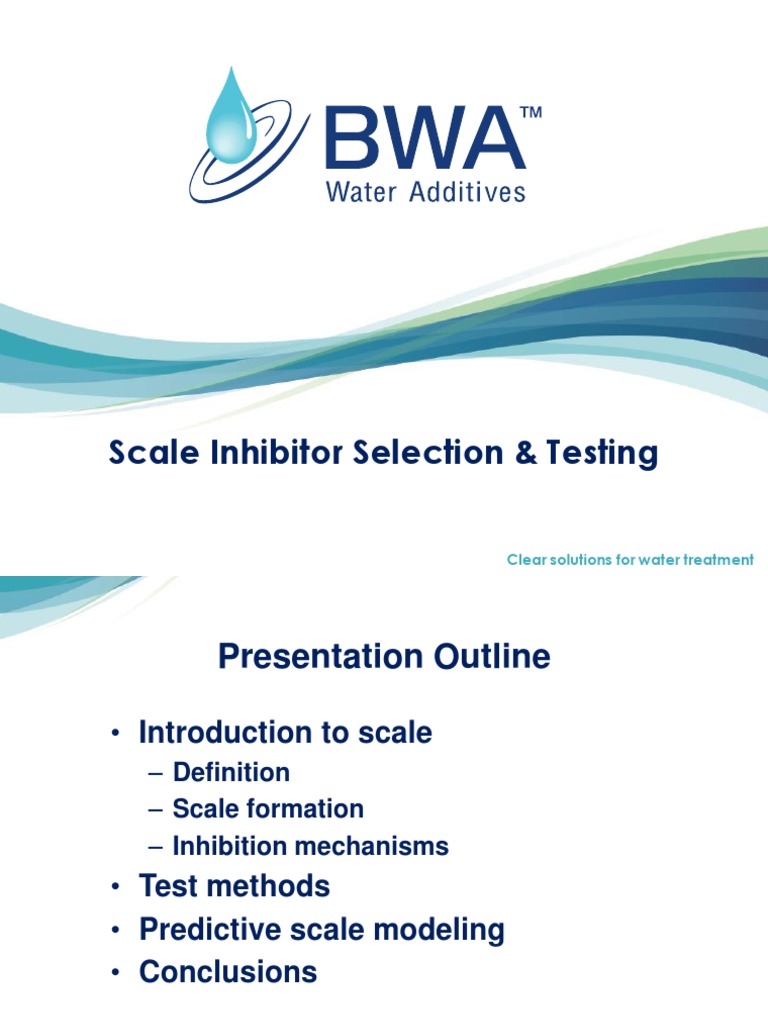 Scale Inhibitor Selection and Testing | PDF | Solubility | Materials