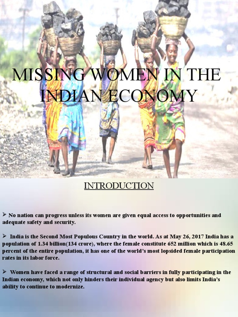 Missing Women in The Indian Economy | PDF | Workforce | Economy Of India