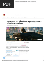 Cyberpunk 2077 já está com alguns jogadores – cuidado com spoilers! _ Voxel