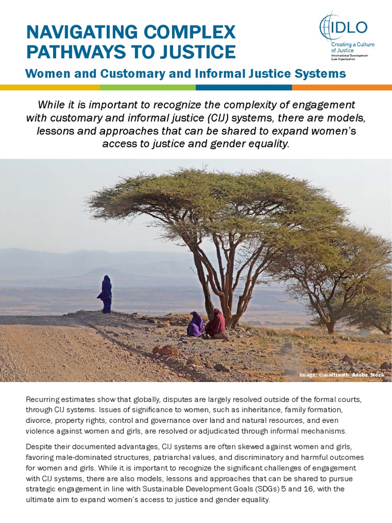 Navigating Complex Pathways To Justice Women and Customary and