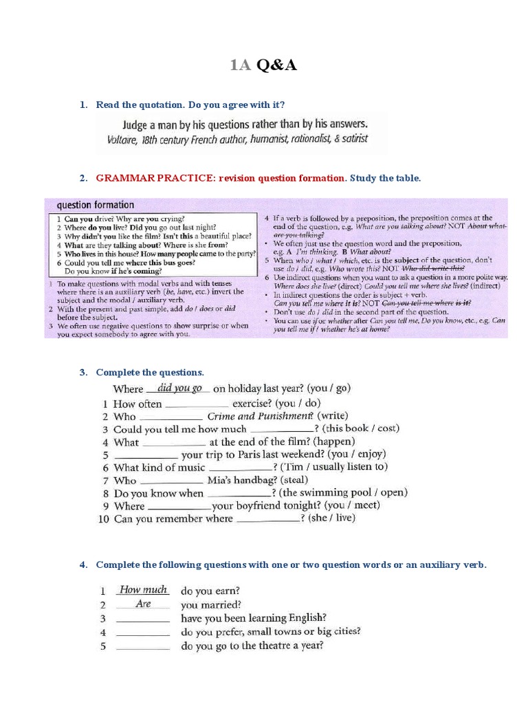 Question Formation and Interview Practice | PDF