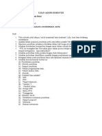 Ujian Akhir Semester Nama: Asep Fatoni Rizal Kelas: B2 SMTR: VI (Enam) Dosen: Dr. H. Dadang Suherman, M.PD