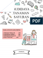 Budidaya Tanaman Sayuran