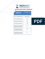 Horas Extras Recargos PDF