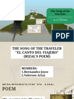 The Song of The Traveler: By: Dr. Jose Rizal