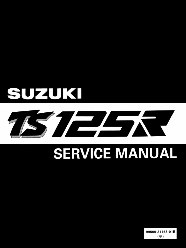 Suzuki TS125R '89-'94 Service Manual PDF | PDF