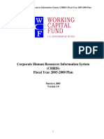 Corporate Human Resources Information System (Chris) Fiscal Year 2005-2009 Plan