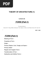 FORM Theory of Arch