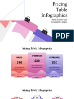 Pricing Table Infographics by Slidesgo