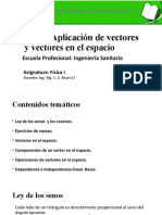 1 Aplicación de Vectores y Vectores en El Espacio