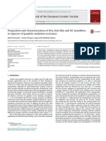 Preparación y Caracterización de Película Delgada de SiO2 y SiC Nanofibersto para Mejorar La Resistencia A La Oxidación Del Grafito PDF