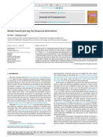 Model-Based Pricing For Financial Derivatives (Revised-6)