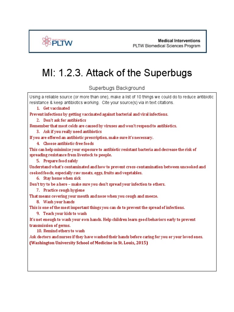 Understanding Superbug Creation and Resistance | PDF | Antimicrobial ...
