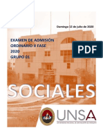 examenUNSA IIordinario2020 Socialesi PDF