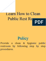 Learn How To Clean Public Rest Room