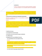 Puntos a añadir al PGAS para el caudal ecológico