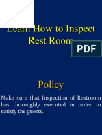 Learn How To Inspect Rest Room