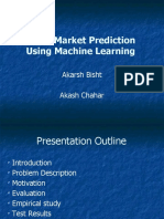 Stock Market Prediction Using Machine Learning: Akarsh Bisht Akash Chahar