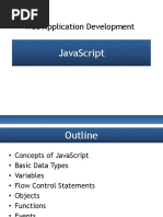 Web Application Development: Javascript