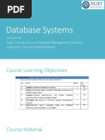 Database Systems - Lec 1 PDF