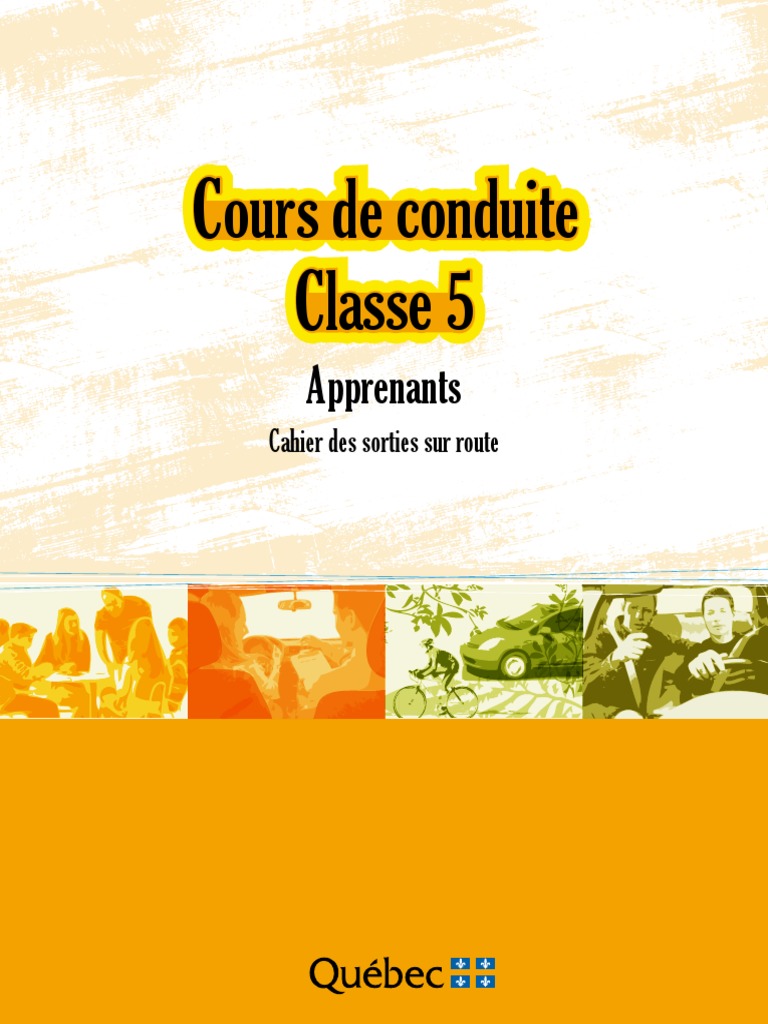 Conduire Un Véhicule De Promenade Pdf Gratuit Cahier Sorties Sur Route PDF | PDF | Sécurité routière | Feu de circulation