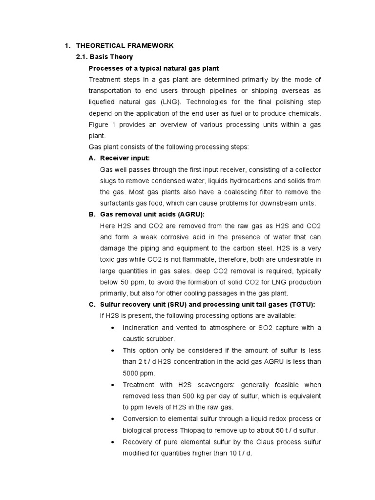Natural Gas Plant Processing Overview | PDF | Natural Gas Processing ...