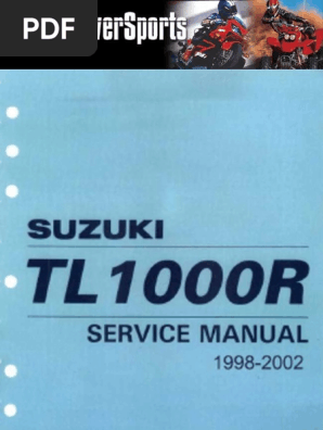 スズキ TL1000R サービスマニュアル Suzuki TL1000R '98-'02 Service Manual PDF | PDF