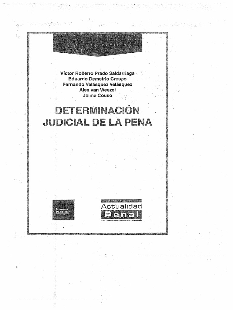 Determinacion Judicial de La Pena 2 PDF | PDF | Prisión | Derecho penal