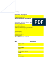 Adjusted Balance As Per Bank Statement