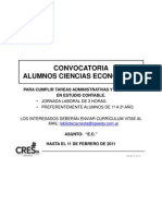 2011 CONVOCATORIA Alumnos CsEc - Estudio Contable