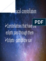 Zodiacal Constellation: Constellations That Have The Ecliptic Pass Through Them Ecliptic-Path of The Sun