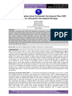 Investor Perception About Systematic Investment Plan (SIP) Plan: An Alternative Investment Strategy