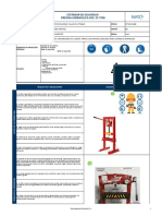 Estándar de Seguridad y Lista de Inspección Prensa Hidraúlica