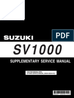Suzuki SV1000 '03 Service Manual Supplement PDF