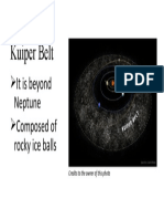 Kuiper Belt: It Is Beyond Neptune Composed of Rocky Ice Balls